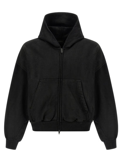 Balenciaga Black Cotton Sweatshirt