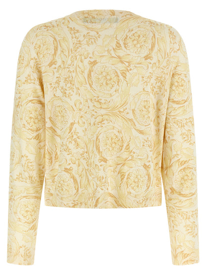 Versace Bicolor Silk Cardigan
