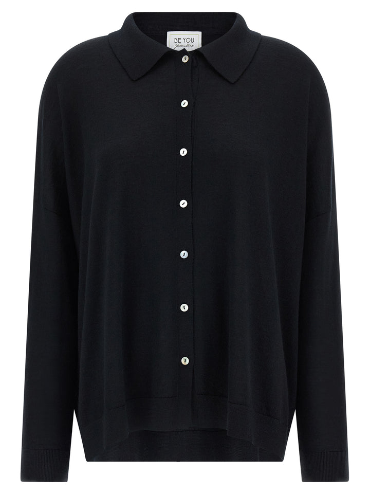 BE YOU Black Cashmere Cardigan