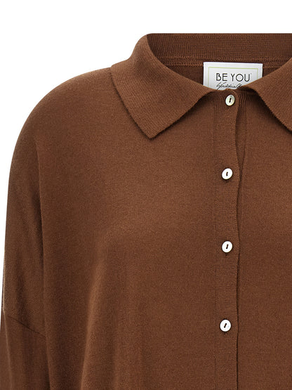 BE YOU Brown Cashmere Cardigan