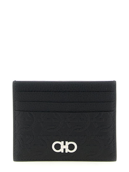 Ferragamo Black Calfskin Cardholder