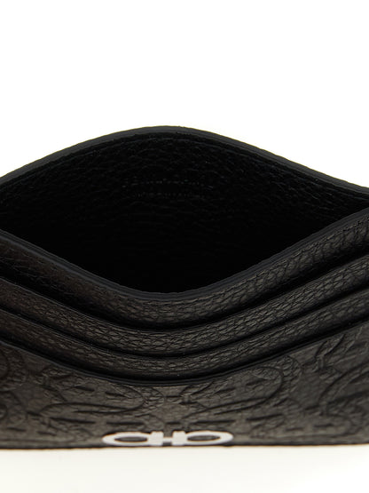 Ferragamo Black Calfskin Cardholder