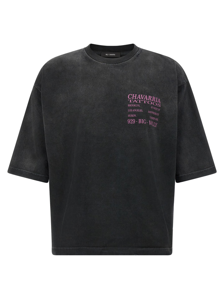 WILLY CHAVARRIA Black Cotton T-Shirt
