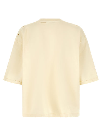WILLY CHAVARRIA Beige Cotton T-Shirt