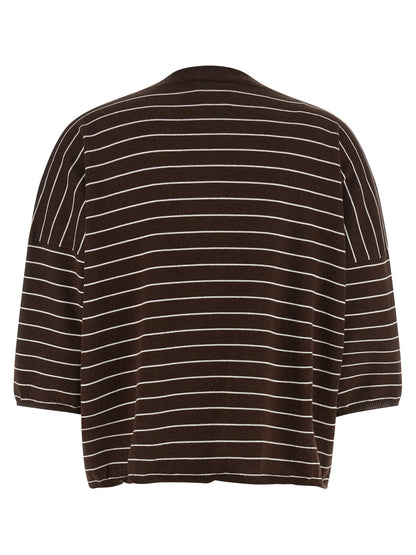 BE YOU Brown Cotton Cardigan