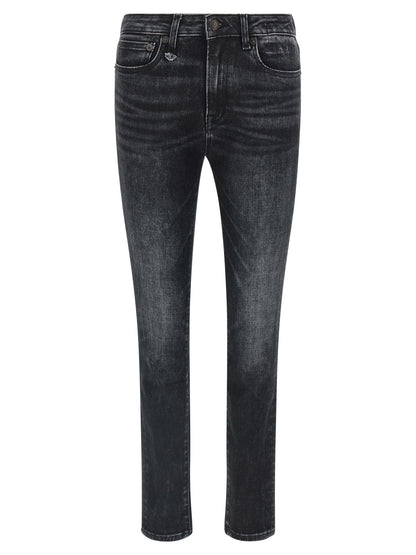 R13 Black Cotton Jeans Denim