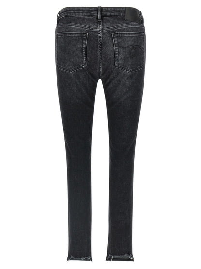 R13 Black Cotton Jeans Denim