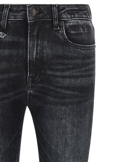 R13 Black Cotton Jeans Denim