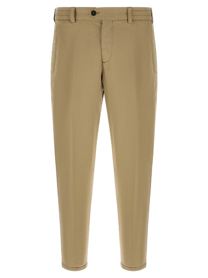 PT Torino Beige Linen Casual Pants
