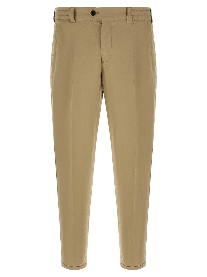 PT Torino Beige Linen Casual Pants