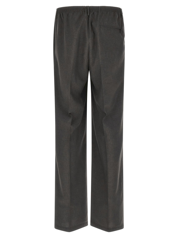 CELLAR DOOR Gray Polyester Casual Pants