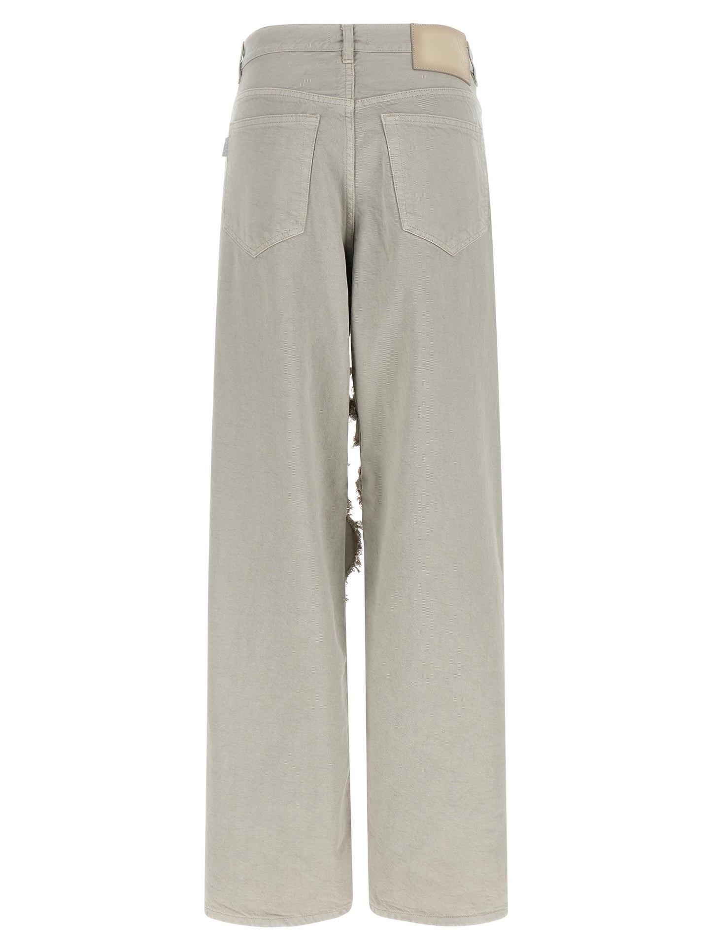 Haikure Gray Cotton Flared Jeans
