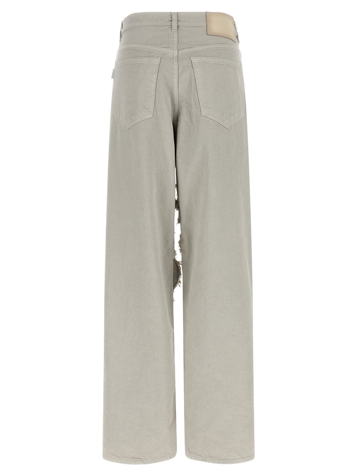 Haikure Gray Cotton Flared Jeans