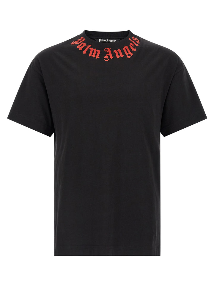 Palm Angels Black Cotton T-Shirt