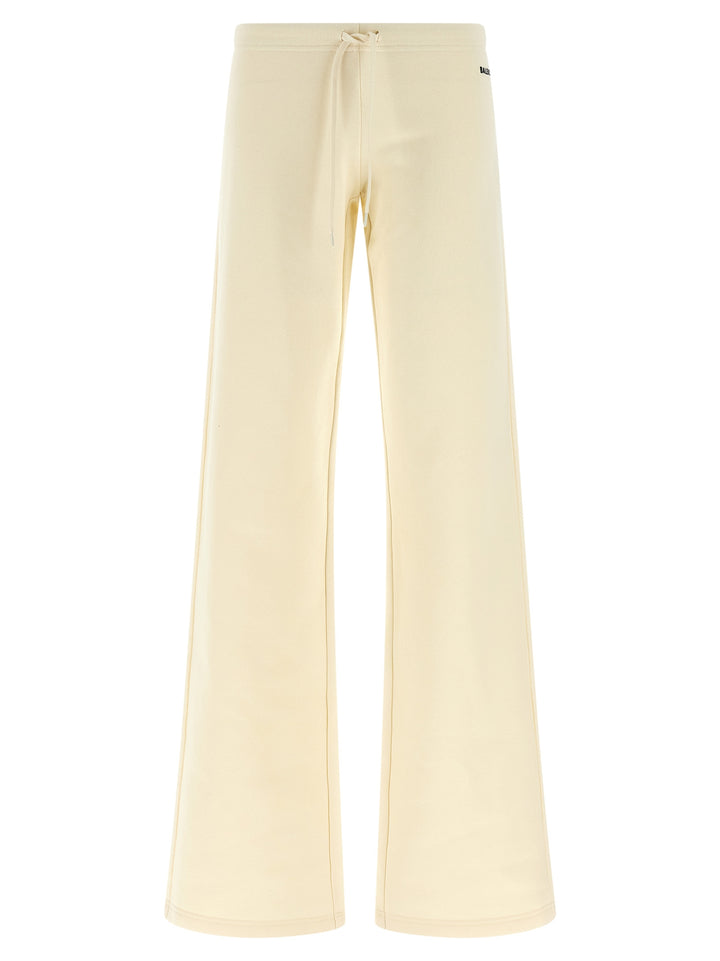 Balenciaga White Cotton Flared Pants