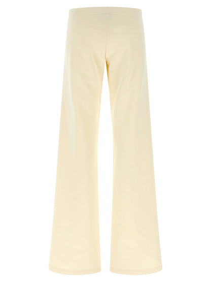 Balenciaga White Cotton Flared Pants
