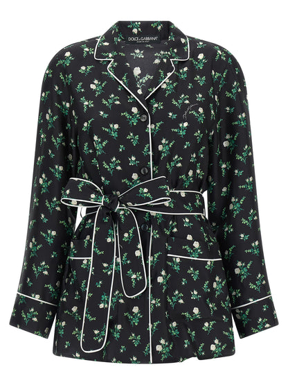Dolce & Gabbana Black Silk Blouse