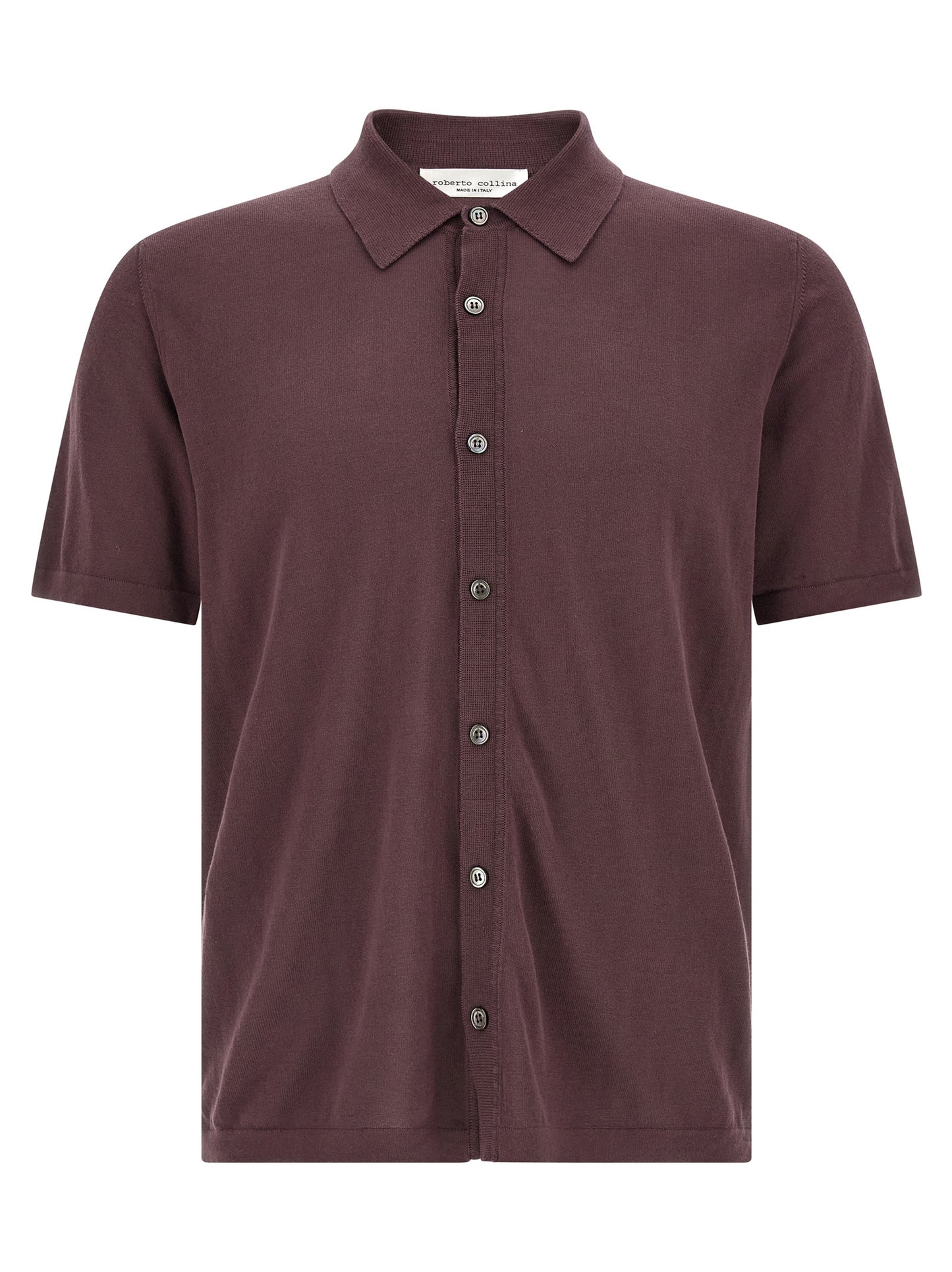 Roberto Collina Bordeaux Cotton Blouse