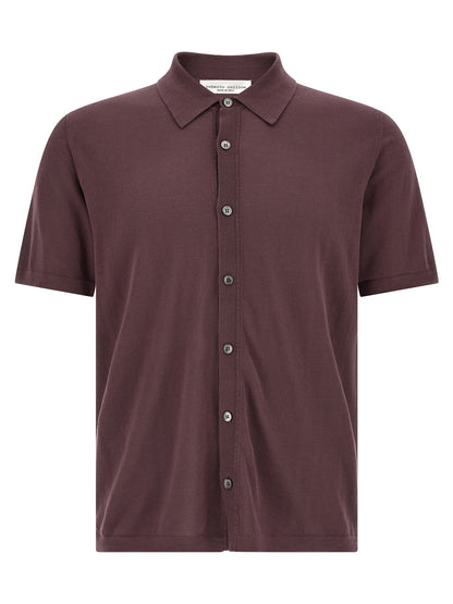Roberto Collina Bordeaux Cotton Blouse