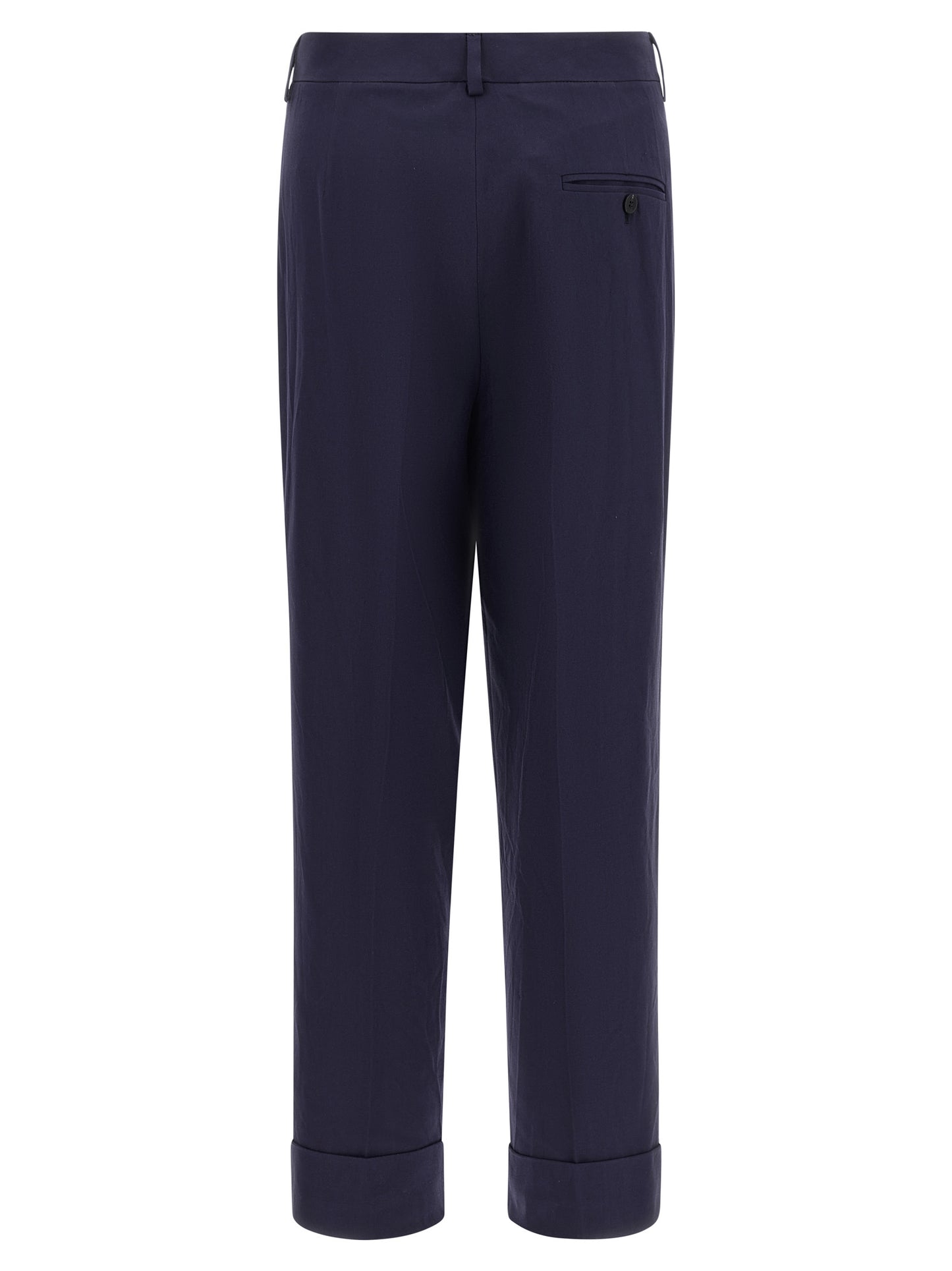 Alberto Biani Blue Cotton Pants