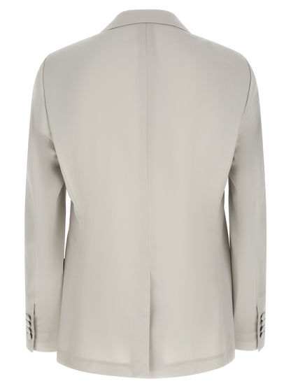 Dolce & Gabbana Gray Virgin Wool Blazer