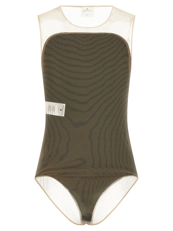 Courrèges Black Polyester Bodysuit
