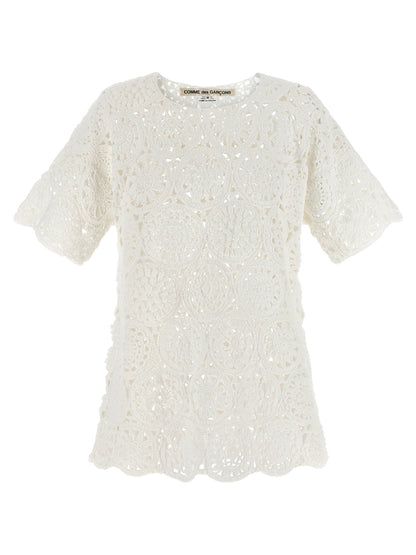 Comme Des Garçons White Cotton T-Shirt