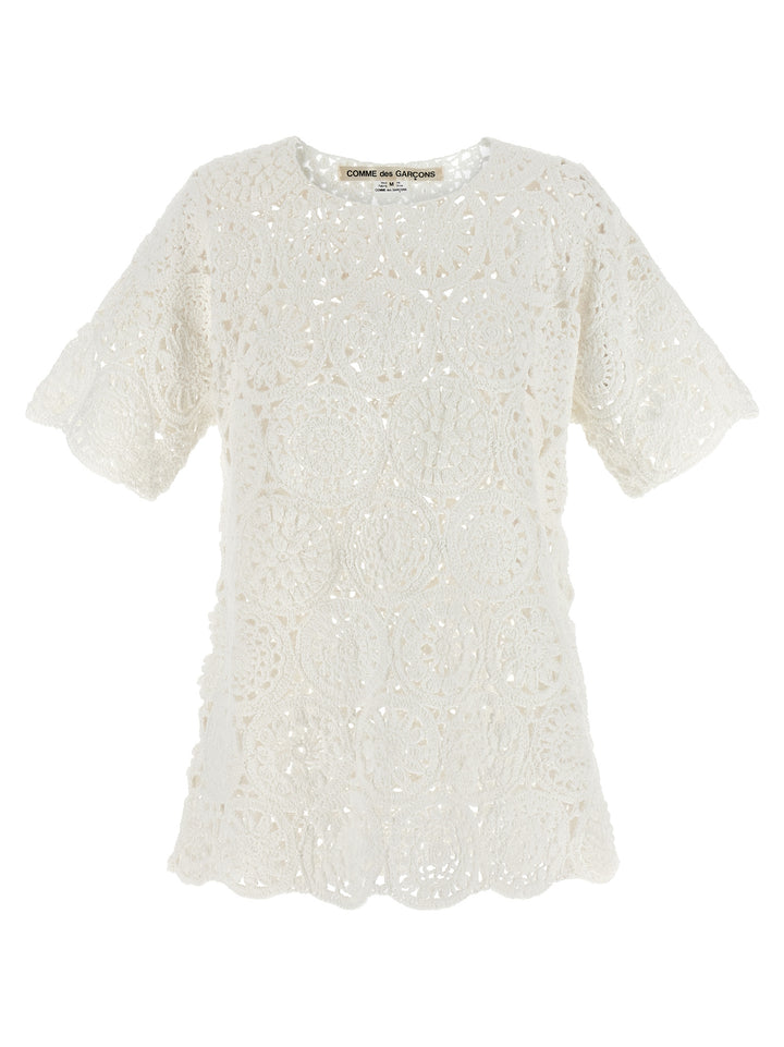 Comme Des Garçons White Cotton T-Shirt