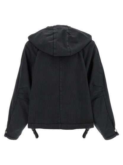 Namacheko Black Cotton Shell Jacket