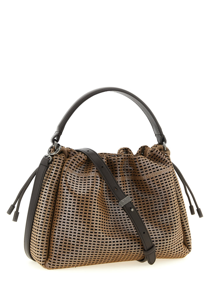 Brunello Cucinelli Brown Calfskin Handbag
