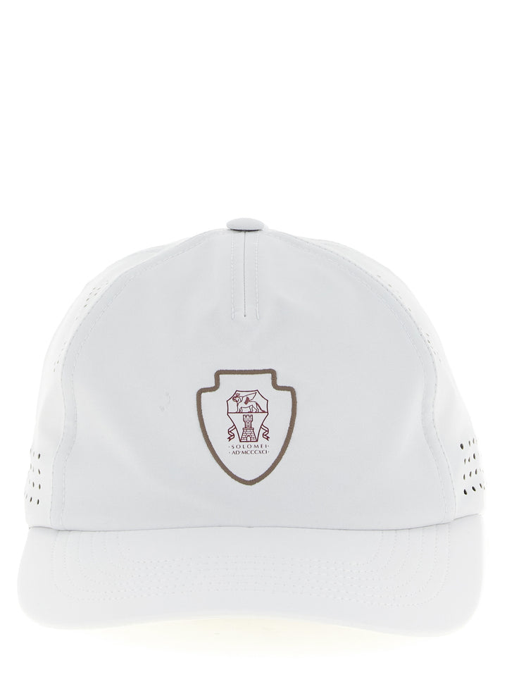 Brunello Cucinelli White Nylon Cap (Baseball Hat)