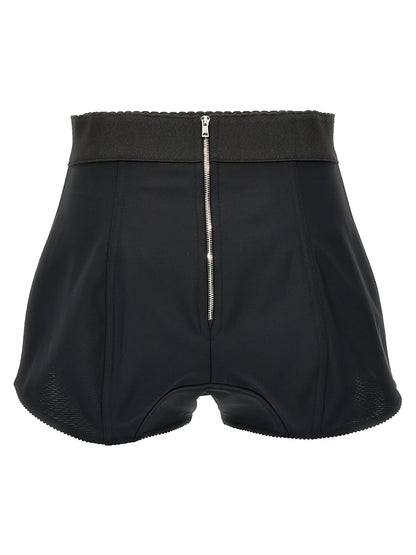 Dolce & Gabbana Black Polyamide Bermuda Shorts
