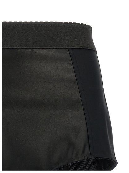 Dolce & Gabbana Black Polyamide Bermuda Shorts