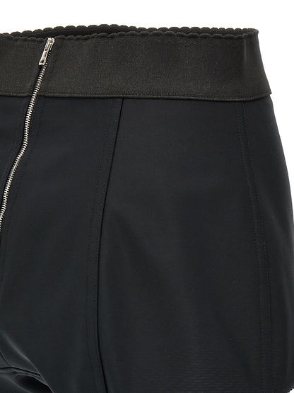 Dolce & Gabbana Black Polyamide Bermuda Shorts