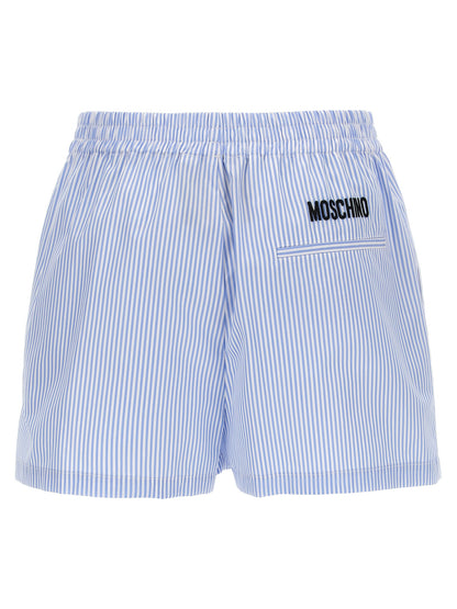 Moschino Blue Cotton Bermuda Shorts