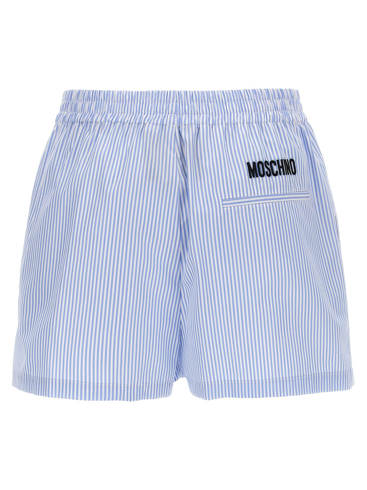 Moschino Blue Cotton Bermuda Shorts