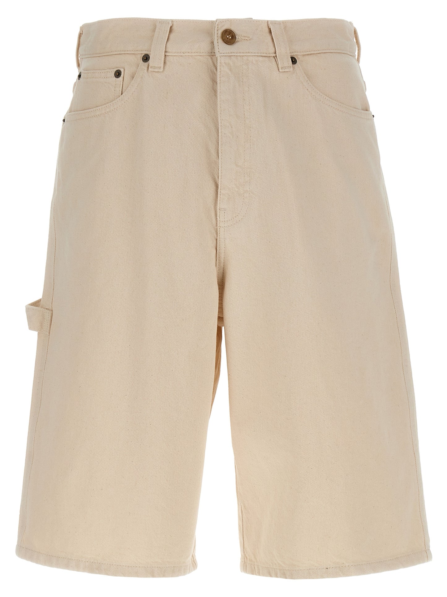 A.P.C. Beige Cotton Bermuda Shorts