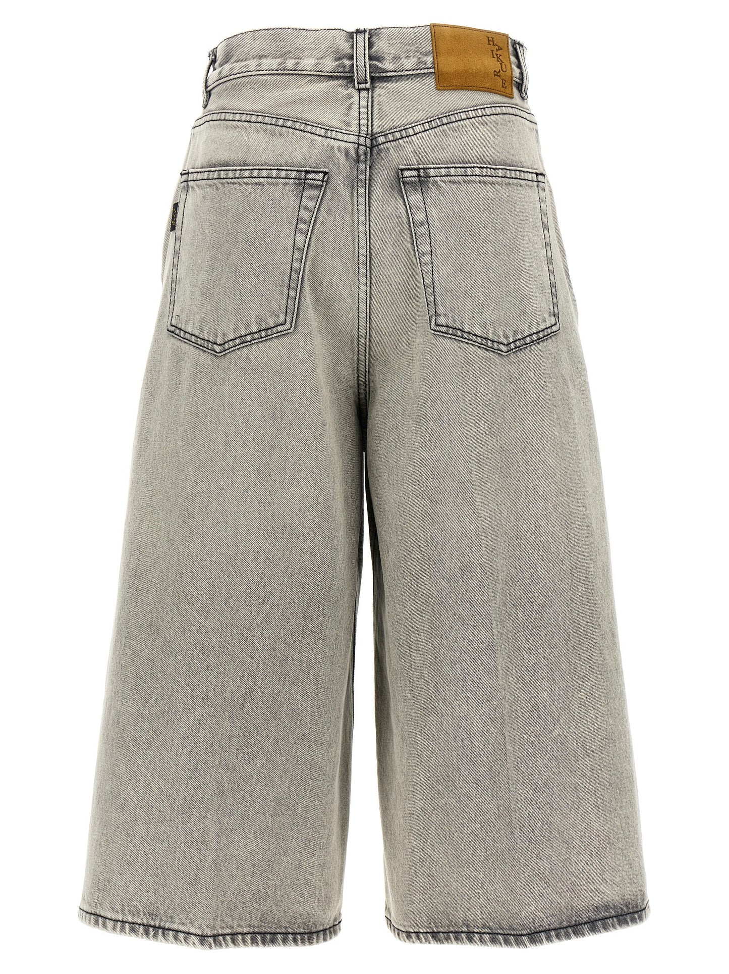 Haikure White Cotton Bermuda Shorts