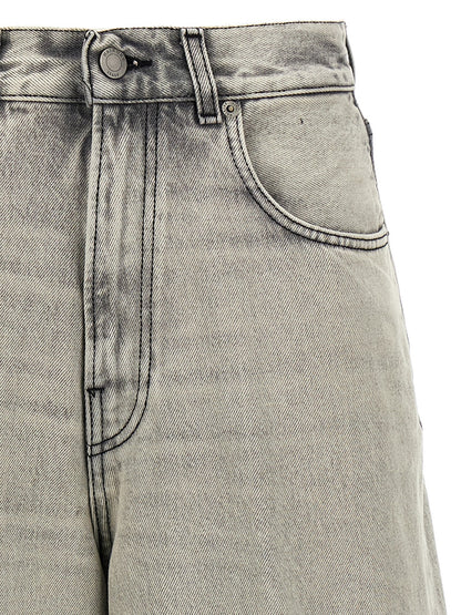 Haikure White Cotton Bermuda Shorts