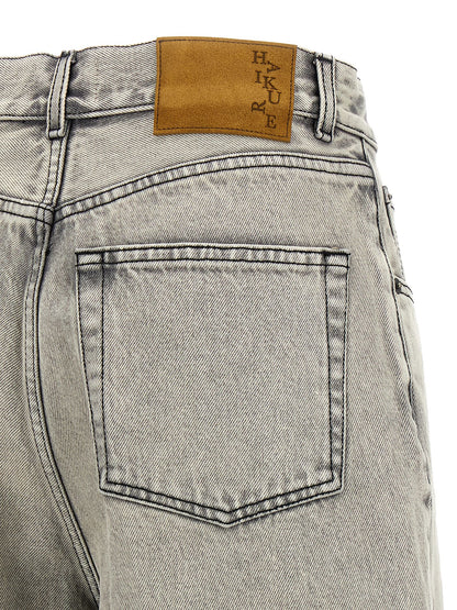 Haikure White Cotton Bermuda Shorts