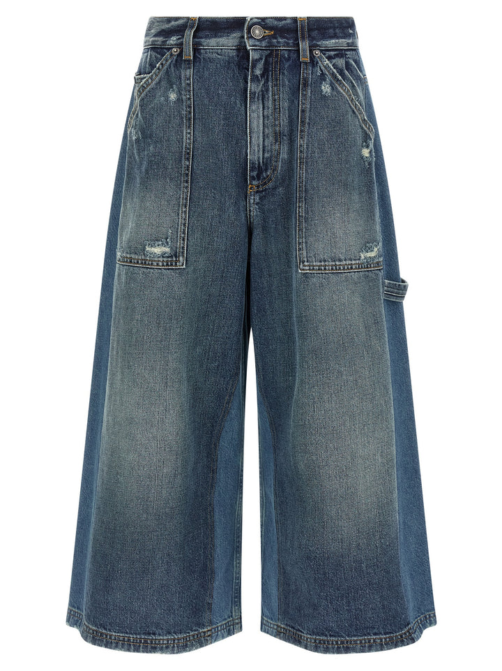 Dolce & Gabbana Blue Cotton Bermuda Shorts