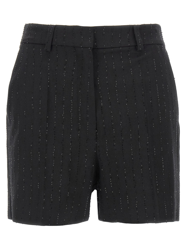 Max Mara Black Virgin Wool Bermuda Shorts