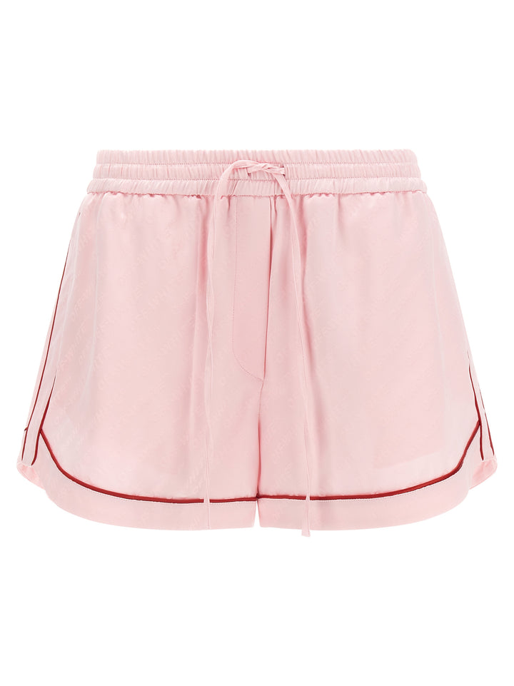 Off-White Multicolor Viscose Bermuda Shorts