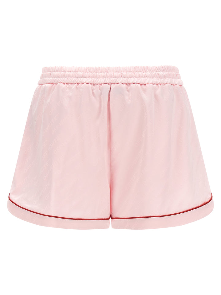 Off-White Multicolor Viscose Bermuda Shorts