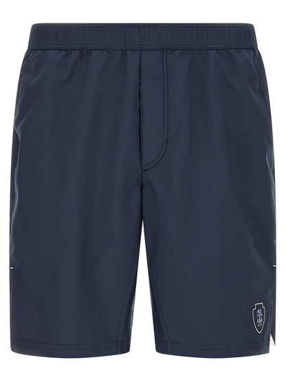 Brunello Cucinelli Blue Polyester Bermuda Shorts