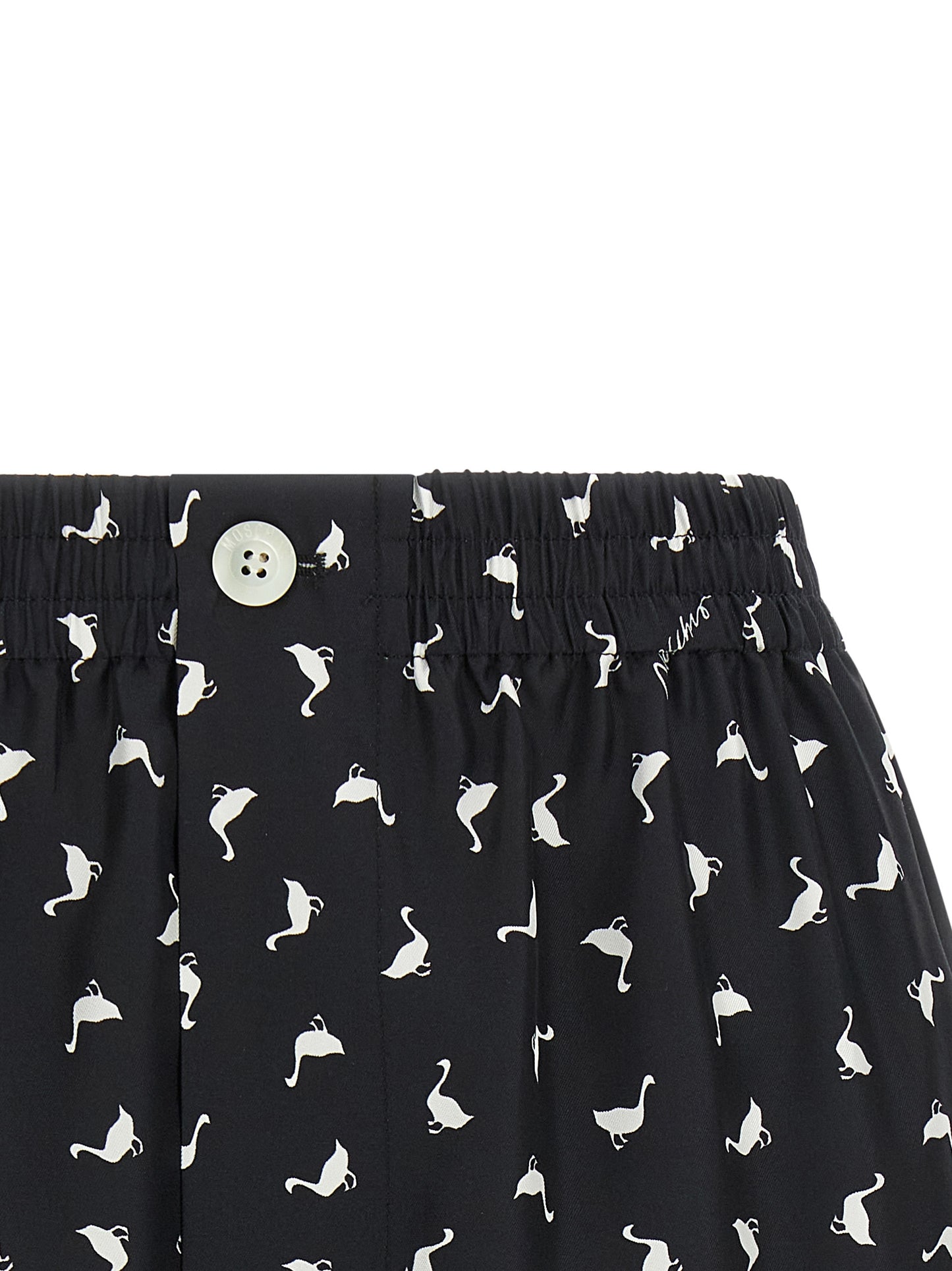 Moschino Bicolor Silk Bermuda Shorts