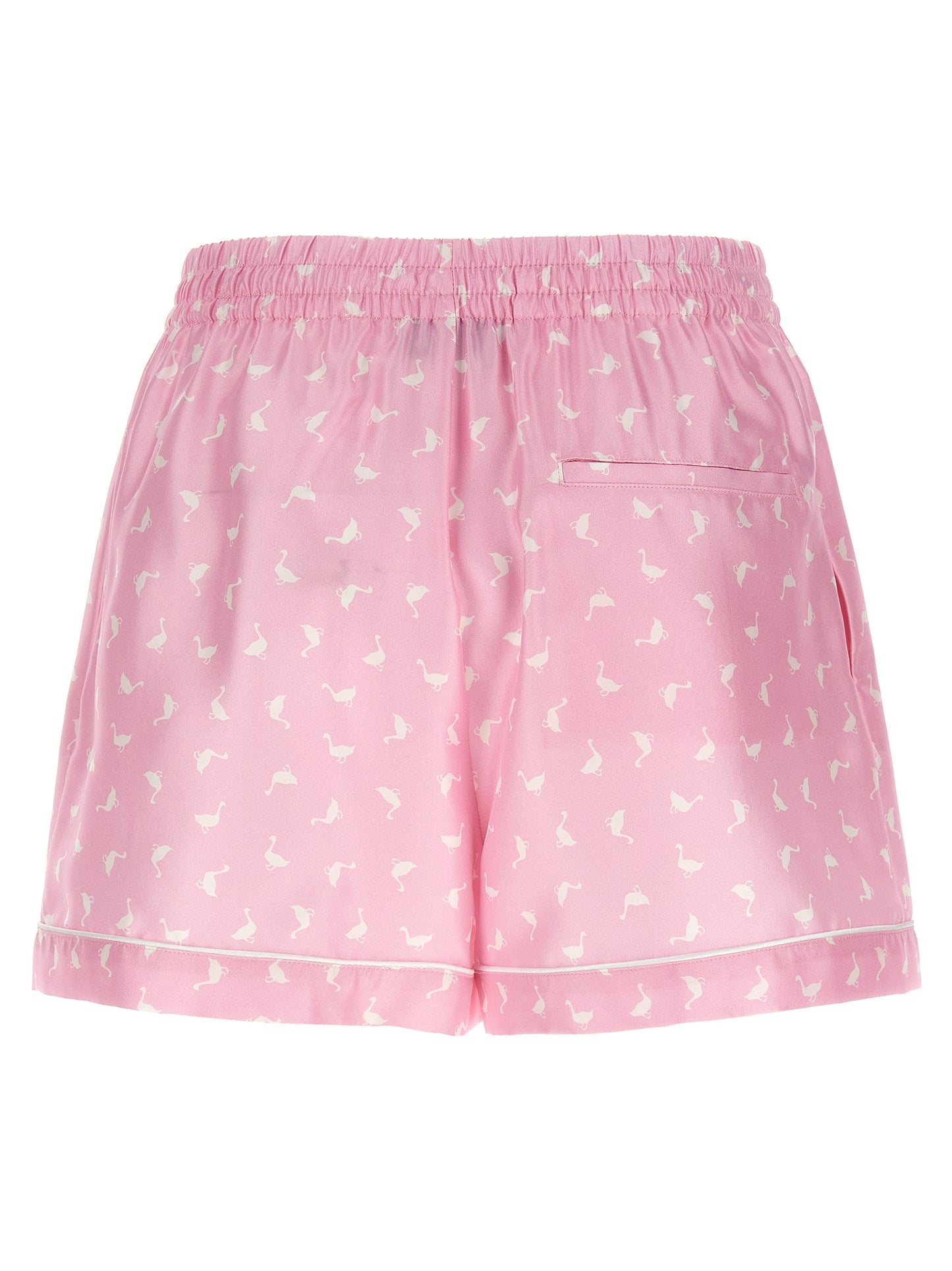 Moschino Multicolor Silk Bermuda Shorts
