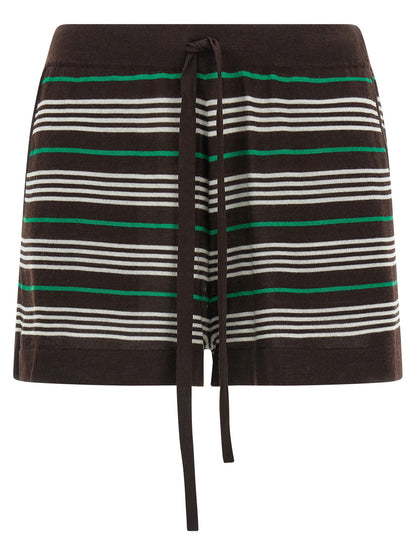 P.A.R.O.S.H. Brown Wool Bermuda Shorts