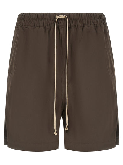 Rick Owens Brown Cotton Bermuda Shorts
