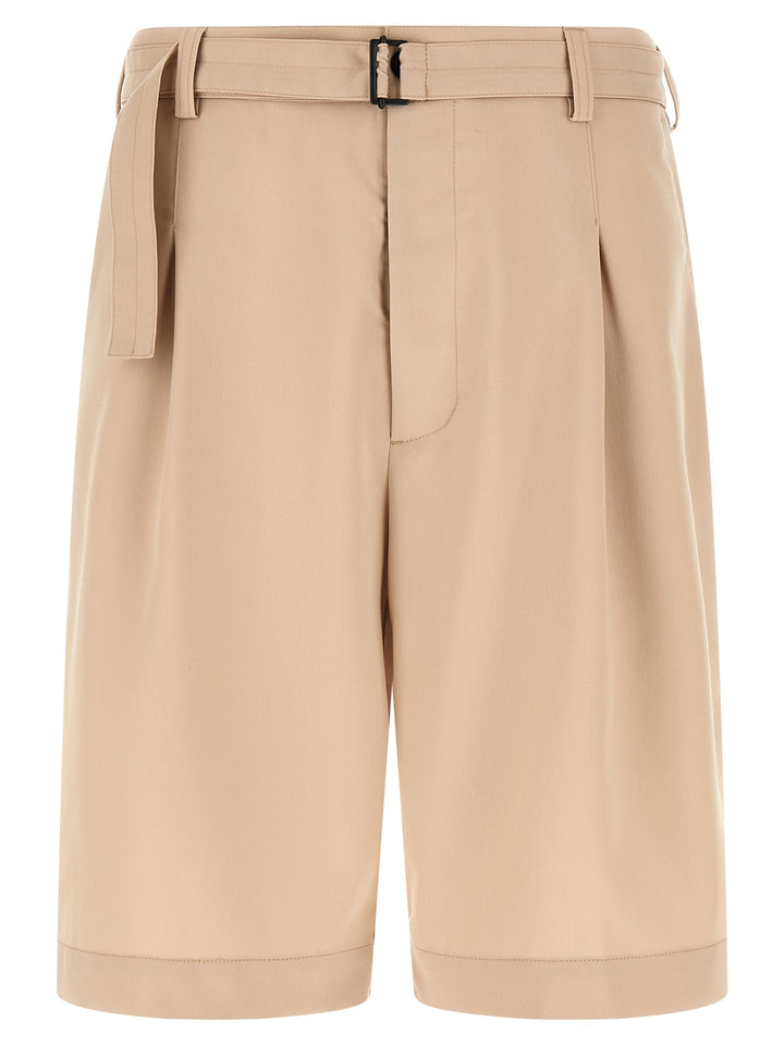CELLAR DOOR Beige Polyester Bermuda Shorts